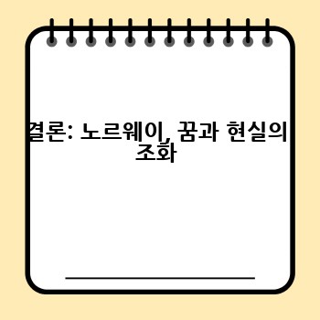 결론: 노르웨이, 꿈과 현실의 조화