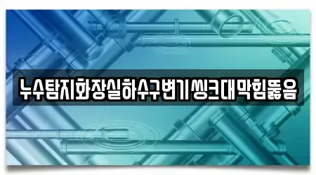 누수탐지화장실하수구변기씽크대막힘뚫음