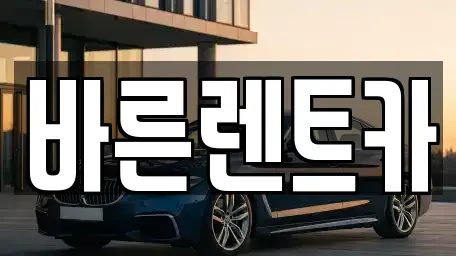 경기도 부천시 오정구 고강동 장기렌트카 전문 바른렌트카