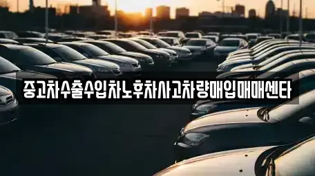 경상남도 창원시 성산구 중앙동 중고차매입 전문 중고차수출수입차노후차사고차량매입매매센타