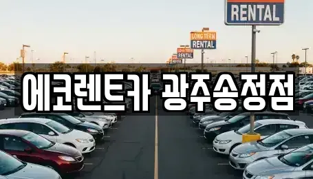 광주 광산구 선암동 렌트카 전문 에코렌트카 광주송정점
