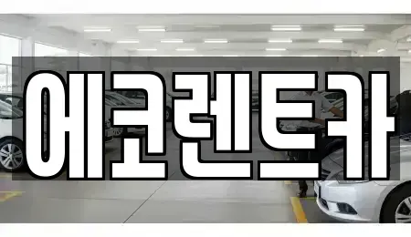 광주 광산구 선암동 렌트카 전문 에코렌트카