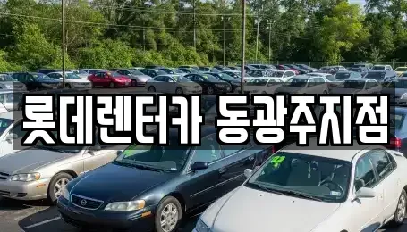 광주 북구 우산동 단기렌트카 전문 롯데렌터카 동광주지점