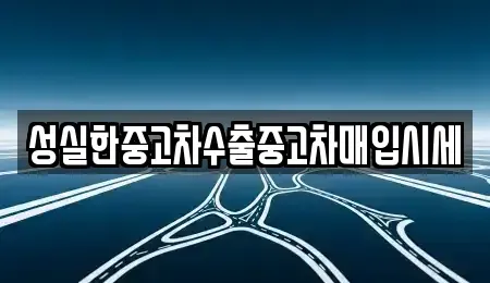 대전 동구 정동 중고차 전문 성실한중고차수출중고차매입시세