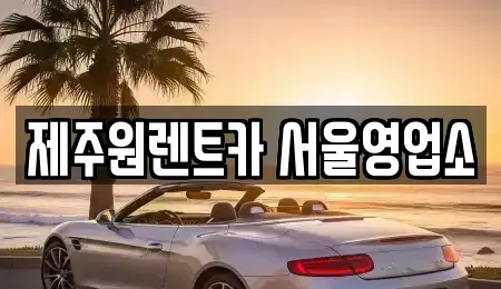 서울특별시 강서구 오곡동 렌트카 전문 제주원렌트카 서울영업소