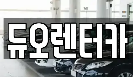 서울특별시 종로구 동숭동 렌트카 전문 듀오렌터카