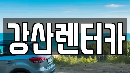 충남 천안시 서북구 두정동 단기렌트카 전문 강산렌터카