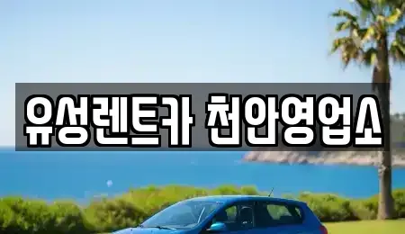 충남 천안시 서북구 두정동 렌트카 전문 유성렌트카 천안영업소